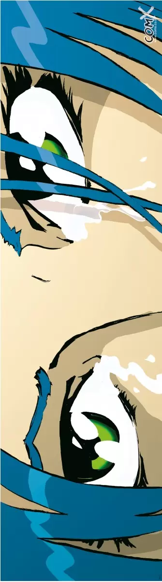עיני מנגה בכחול טורקיז - חנן אביסף - קומיקס  - מק''ט: 52091
