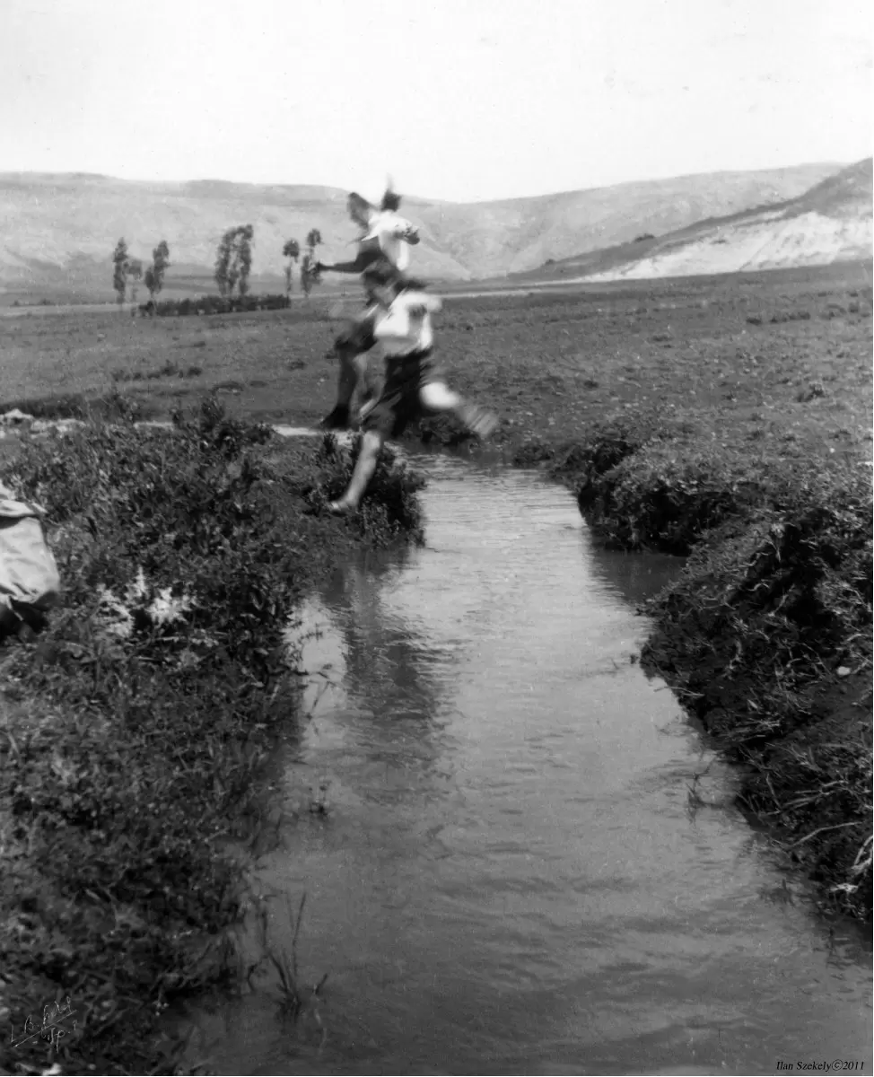 שער הגולן 1944 - תעלת מים - דוד לסלו סקלי -  - מק''ט: 142098