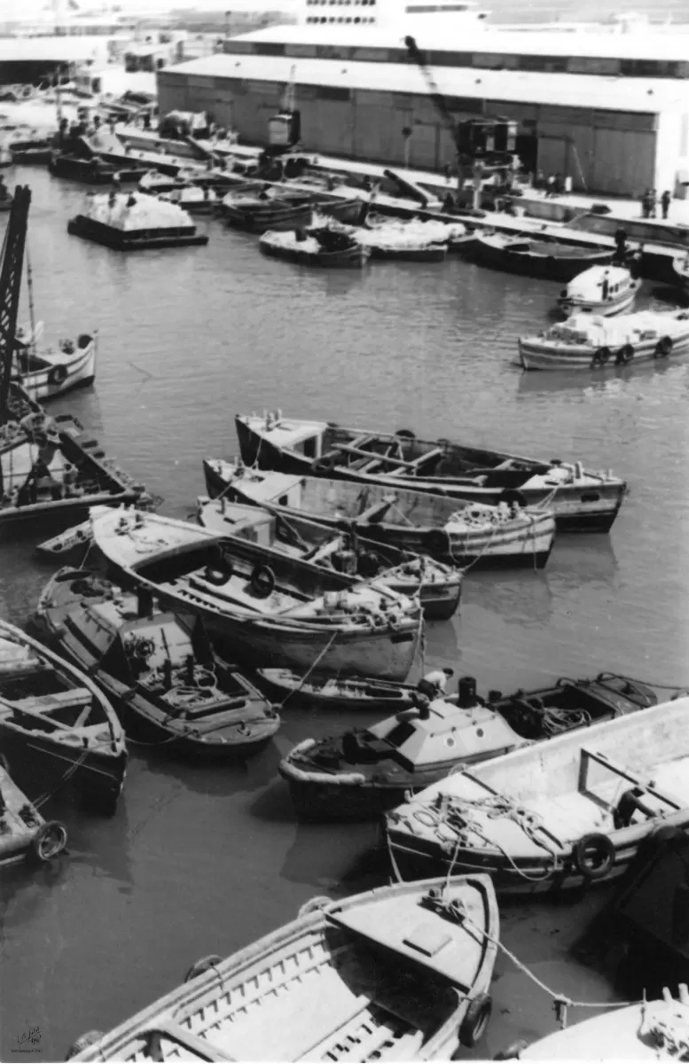 תל אביב 1937 סירות בנמל - דוד לסלו סקלי -  - מק''ט: 145990