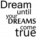 Dream until true