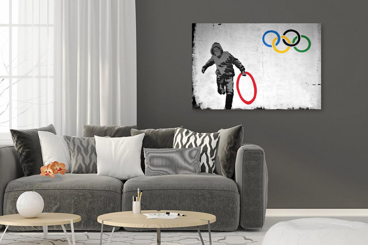 Olympic Rings London By Banksy 