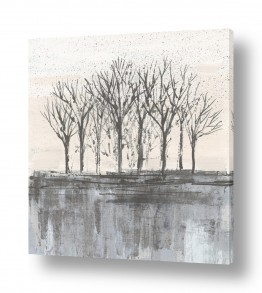 נושאים ציורי נוף על קנבס | עצים בשעת דימדומים